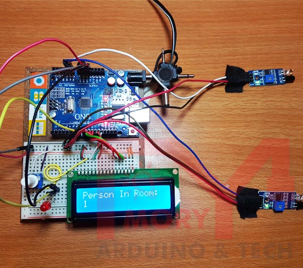 Visitors Counter and Automatic Room Light Using Arduino