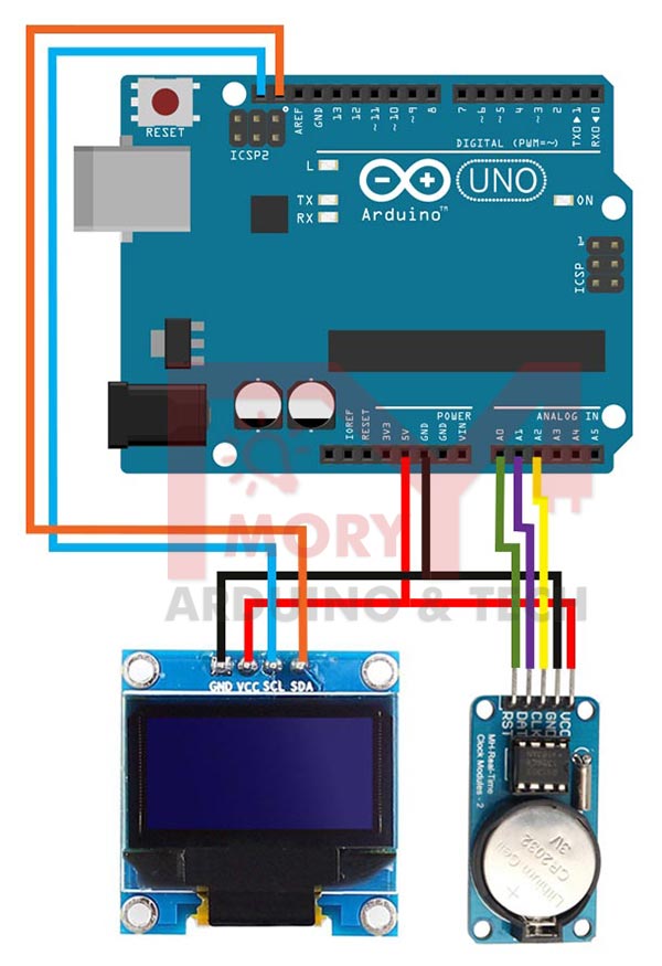 How to Display a Real Time Clock on the OLED Screen with Arduino