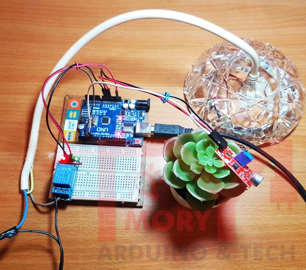 Control Light with a Clap Using Arduino And Sound Sensor