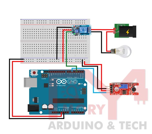 Control Light with a Clap Using Arduino And Sound Sensor