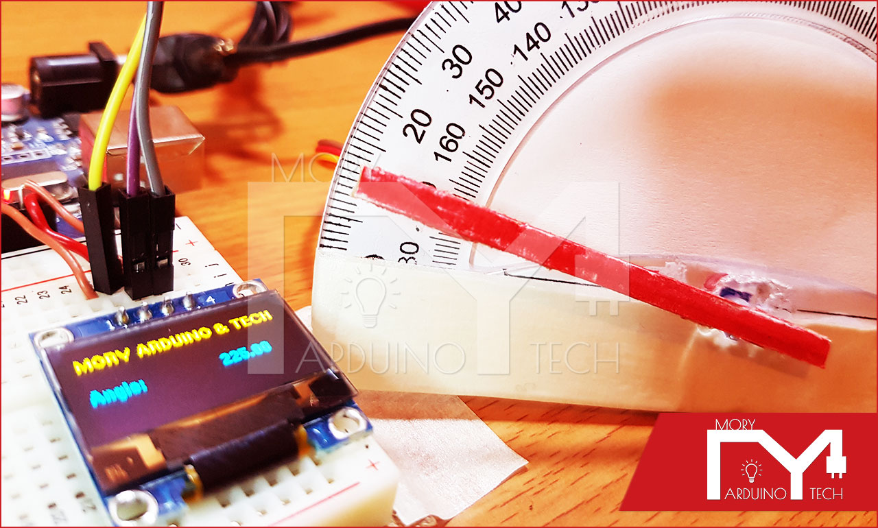 Arduino Digital Protractor using Accelerometer MPU6065 Gyroscope
