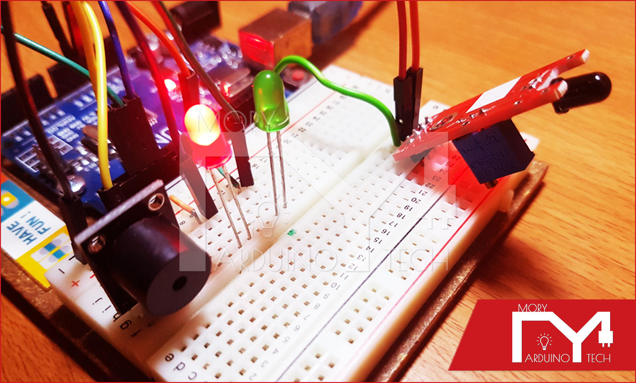 Photo of Fire Alarm Using Flame Sensor and Arduino