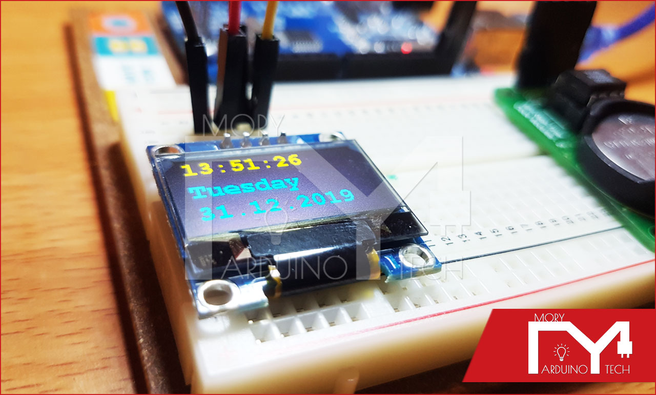 How to Display a Real Time Clock on the OLED Screen with Arduino