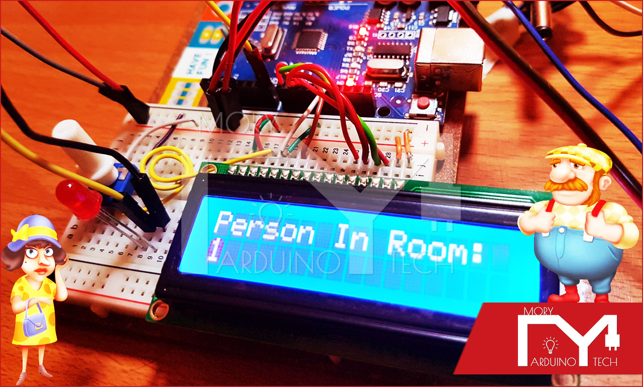 Photo of Visitors Counter and Automatic Room Light Using Arduino